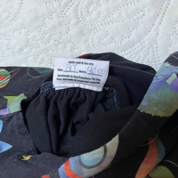 Ballistic Stitches Handmade Space Dinosaurs Tunic Size 2T - Picture 5 of 5